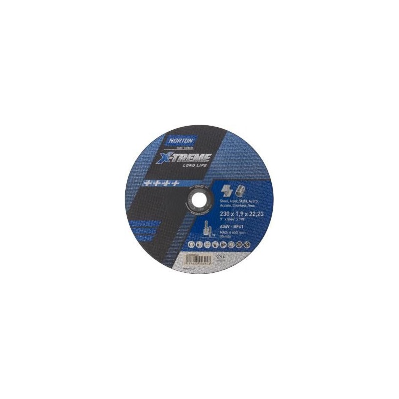 Norton X-Treme Life A 36V cutting disc 230x1.9