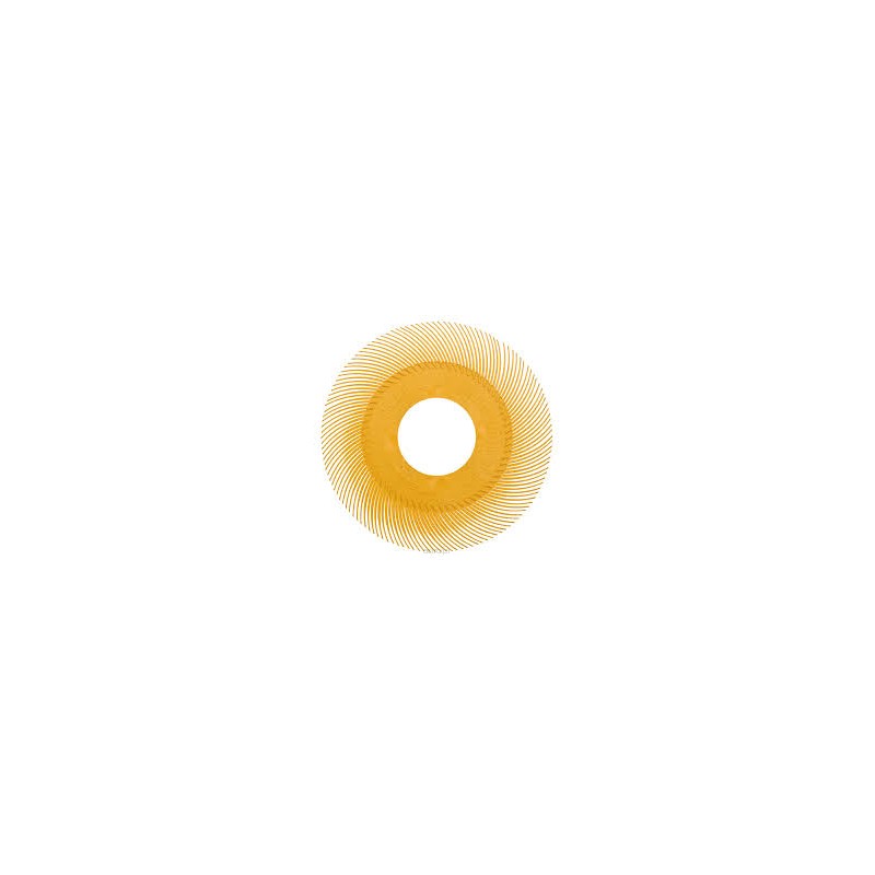 3M Scotch-Brite™ Radial Bristle Brush Replacement Disc BB-ZB, 152 mm, P80, Yellow, Type C
