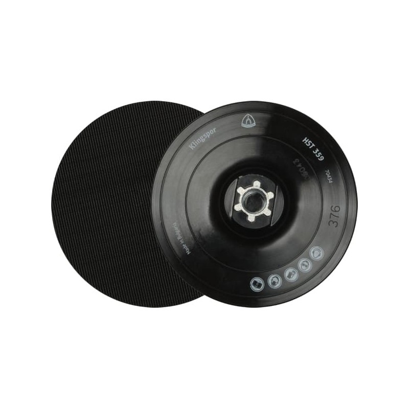 Klingspor HST 359 Velcro backing pad 125 mm x 8 mm