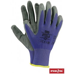 RTELA work gloves blue grey 10