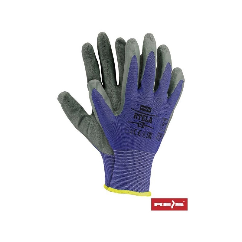 Werkhandschoenen RTELA blauw-grijs 10/XL Werkhandschoenen RTELA blauw-grijs 10/XL