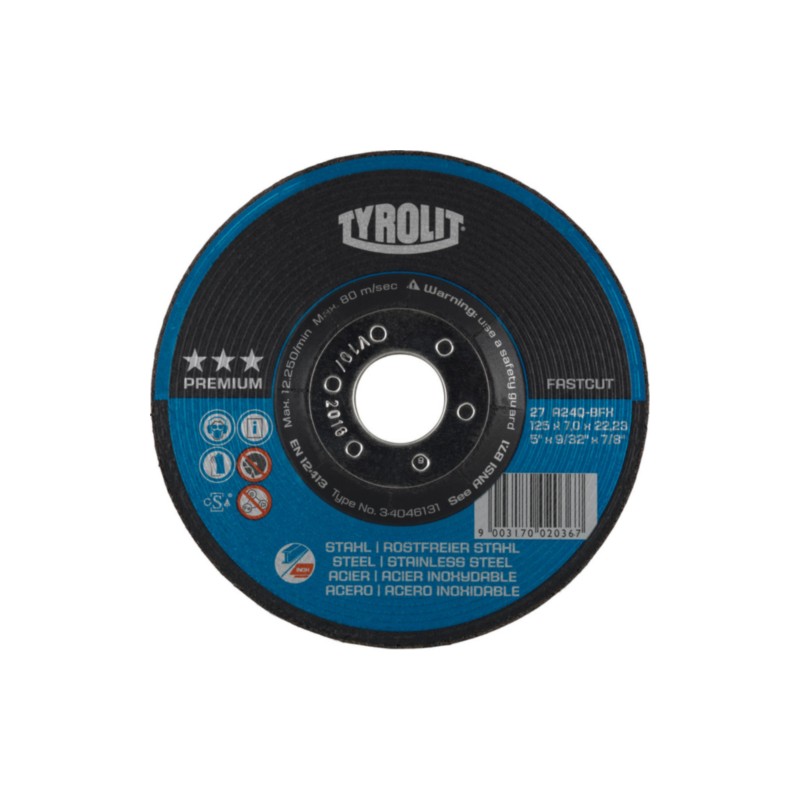 Tyrolit Premium 2in1Comfort Start grinding wheel A30P 125x7