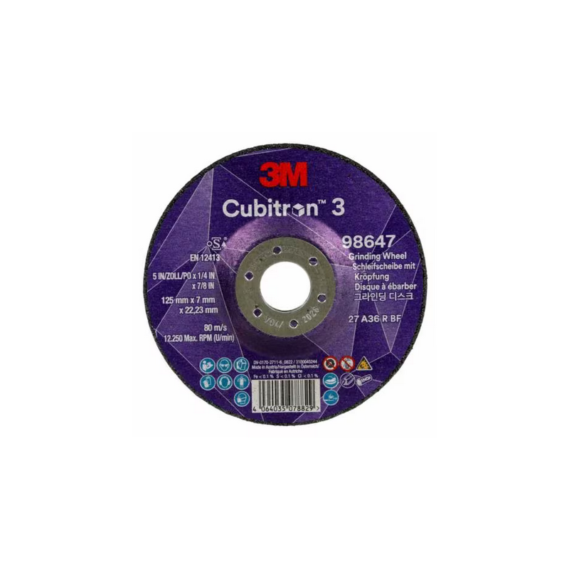 3M Cubitron 3 grinding wheel 125x7 3M Cubitron 3 grinding wheel 125x7