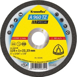 Klingspor A 960 TZ SPECIAL cutting disc 125x1
