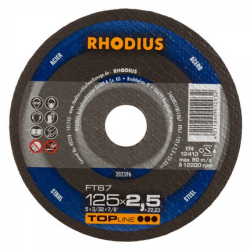 Rhodius FT67 Topline staal doorslijpschijven 125x2,5