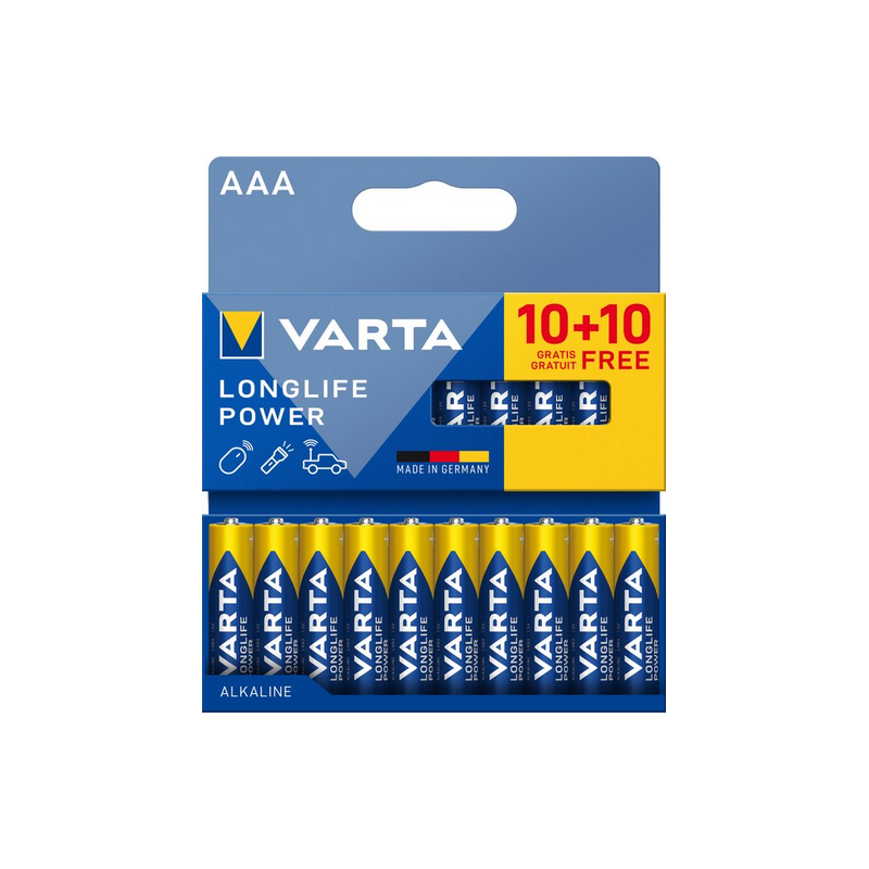 VARTA Longlife Power AAA actiepack 20 stuks (10+10)