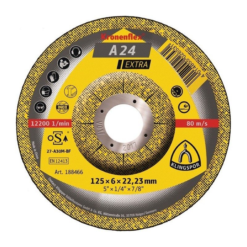 A 24 Extra klingspor afbraamschijven 125x6