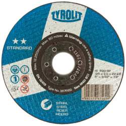 Tyrolit standard 230x1,9 doorslijpschijven