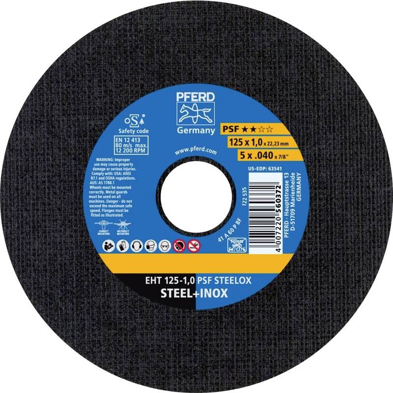 PFERD  EHT A60 P PSF-INOX cutting disc 125X1