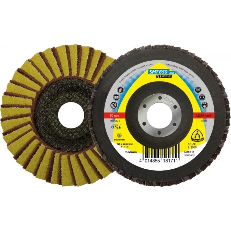 Klingspor SMT 850 combi flap disc 125 MEDIUM