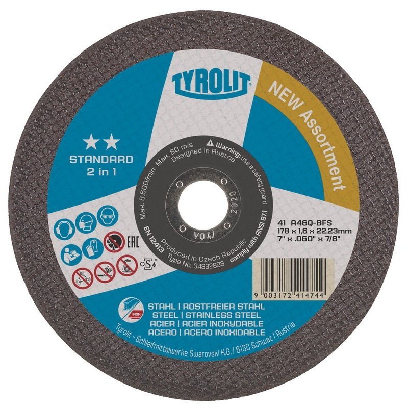 Tyrolit Standard 2in1 A46Q cutting disc 230x1.9