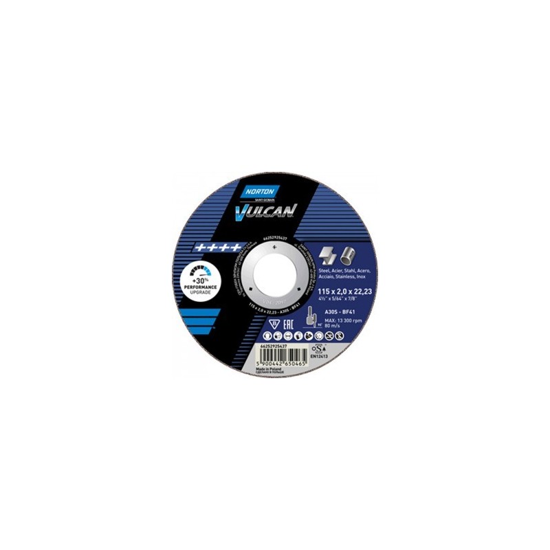Norton Vulcan A30S cutting disc 125x2.5